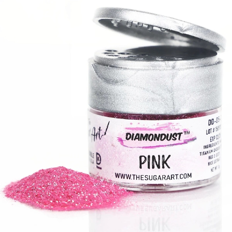 Diamond Dust Edible Glitter - Pink