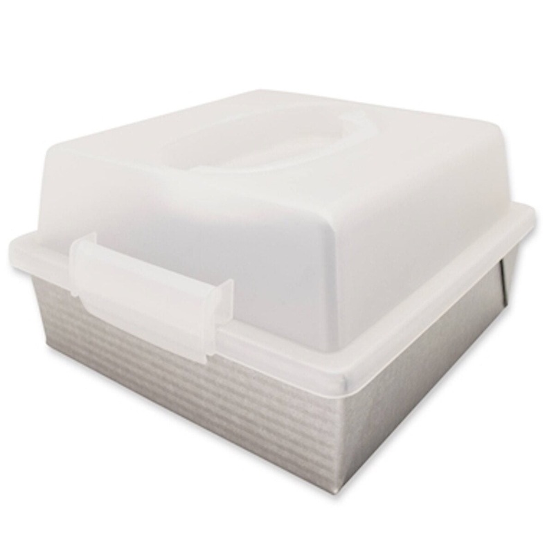 USA Pan 9" Square Cake Pan W/ Lid Set