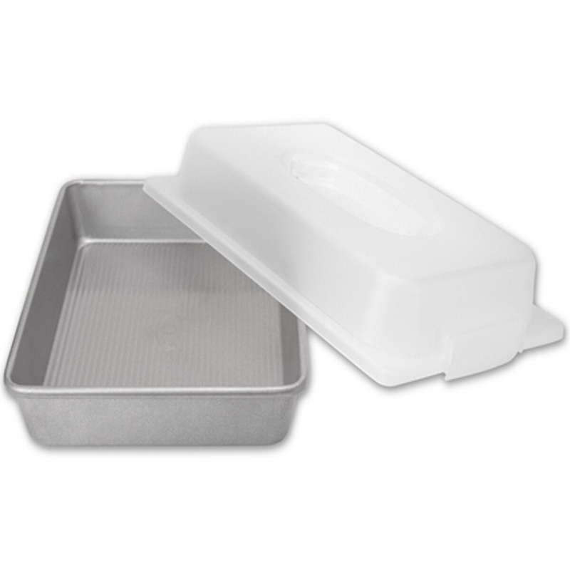 USA Pan 9" x 13" Cake Pan w/ Lid Set