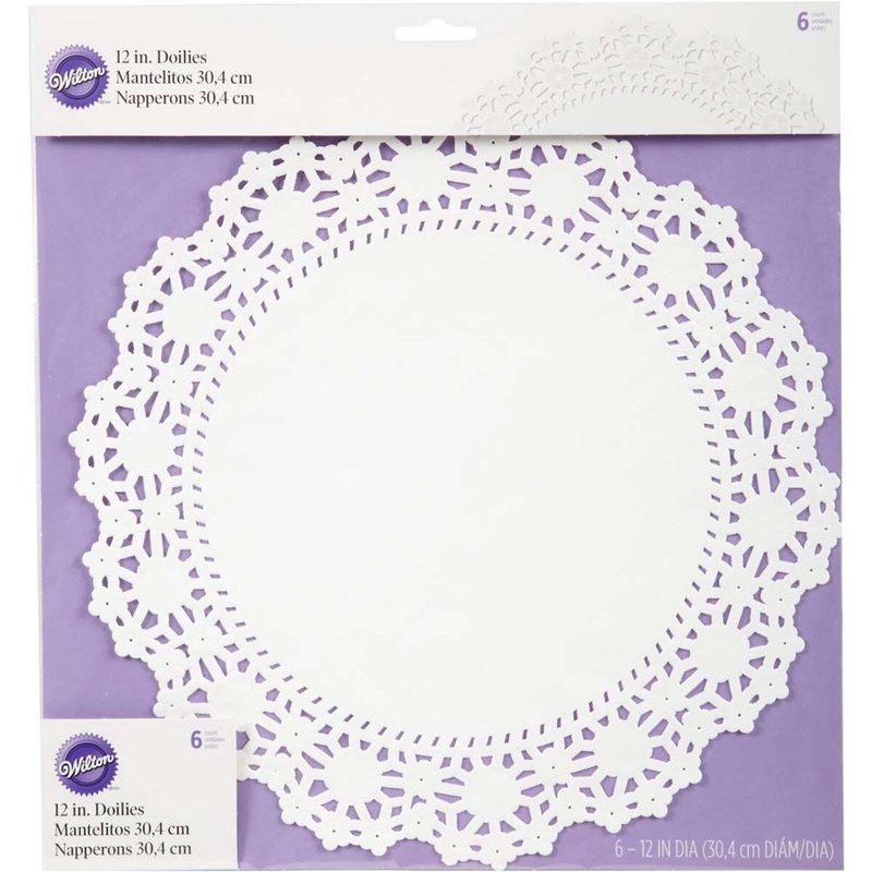 12 in. Lace Doily - 6 Pk.
