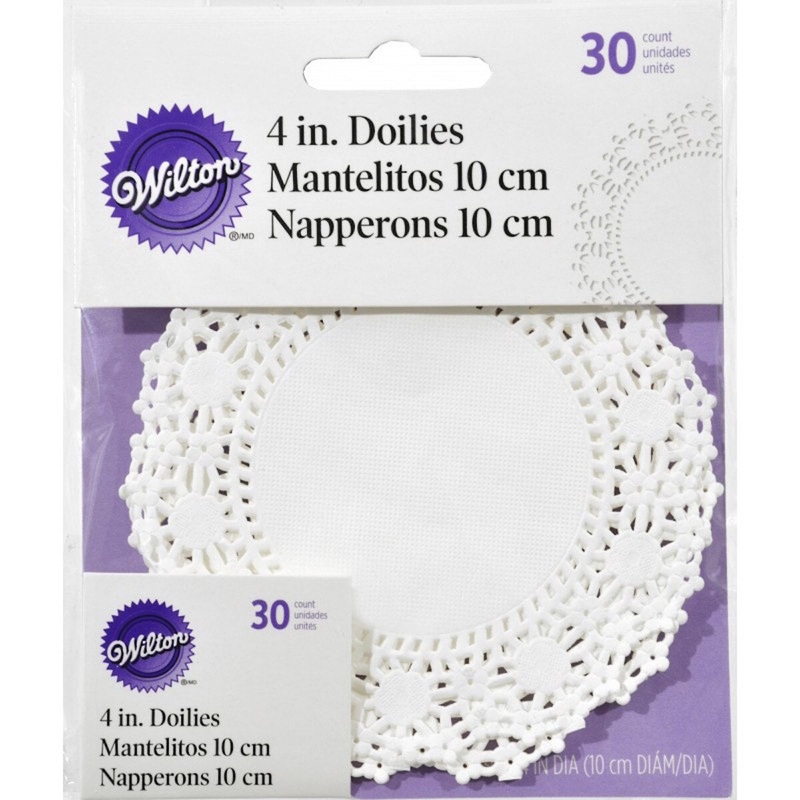4 in. Lace Doily - 30 Pk.