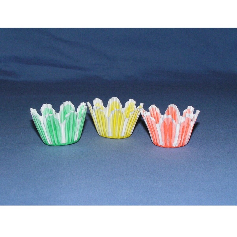 Assorted Color Tulip Baking Cups 50 ct. - Mini Siz