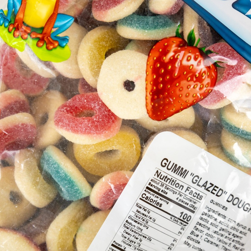 Gummi Glazed Donuts - 2.2 Lb Bag