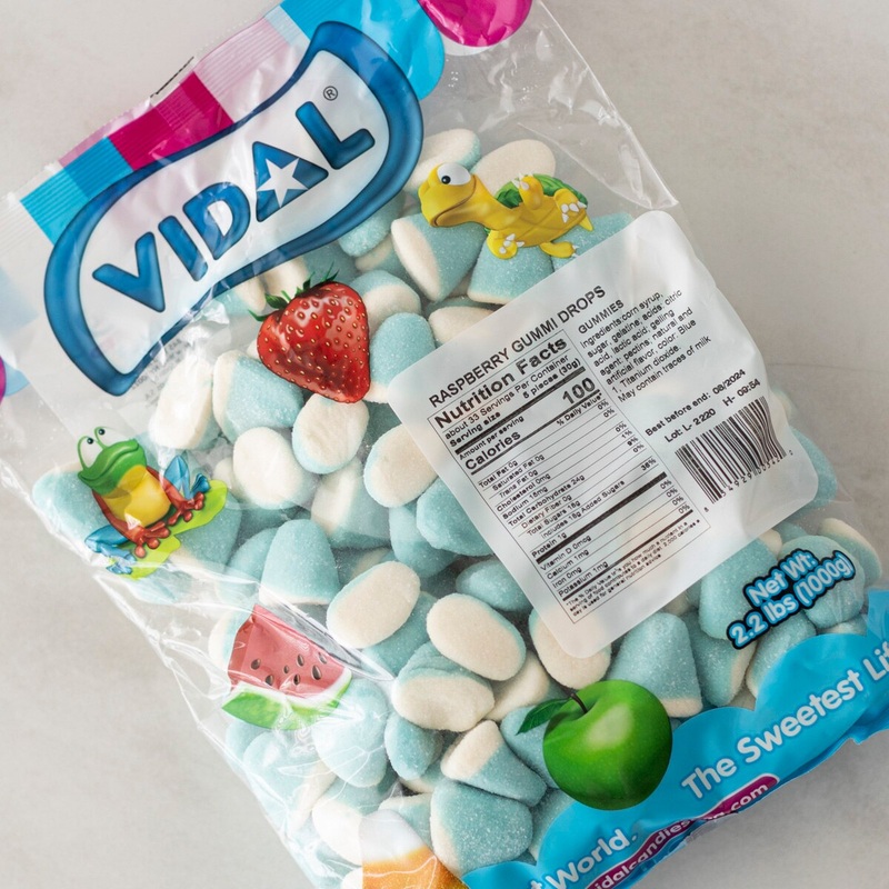 Raspberry Gummi Drops - 2.2 Lb Bag