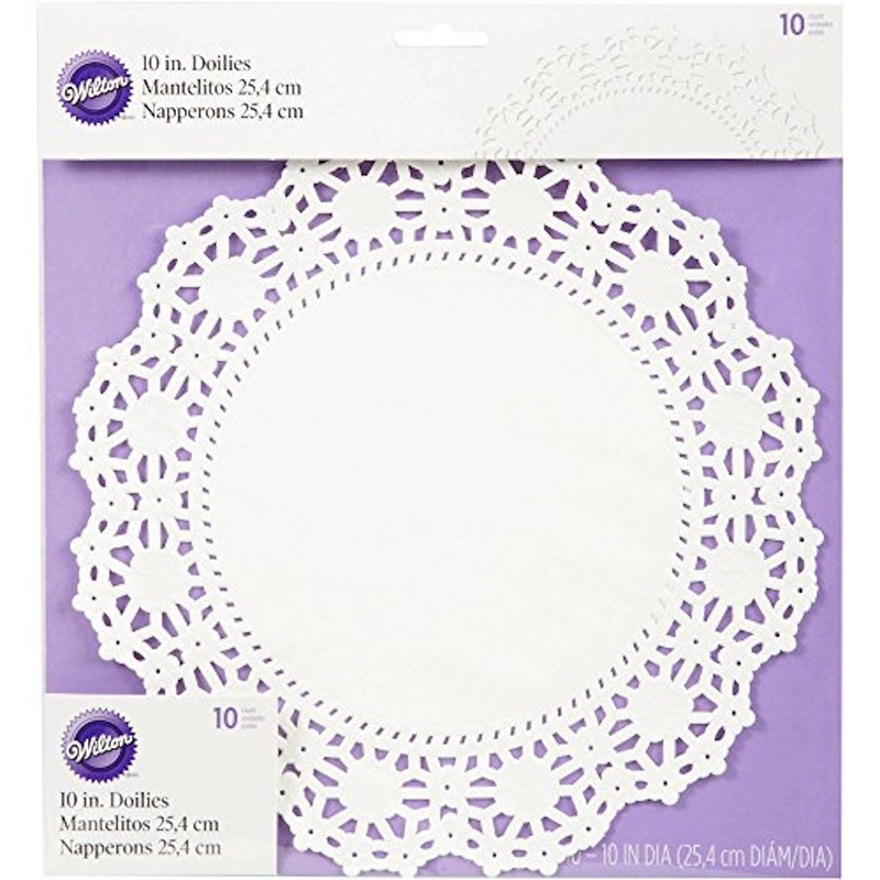 White Lace Doily 10 in. - 10 pk.