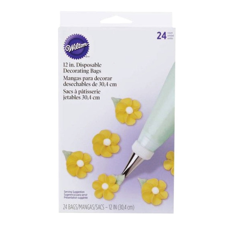 Wilton 2104-1358 12 in. Disposable Pastry Bags - 24 Ct.