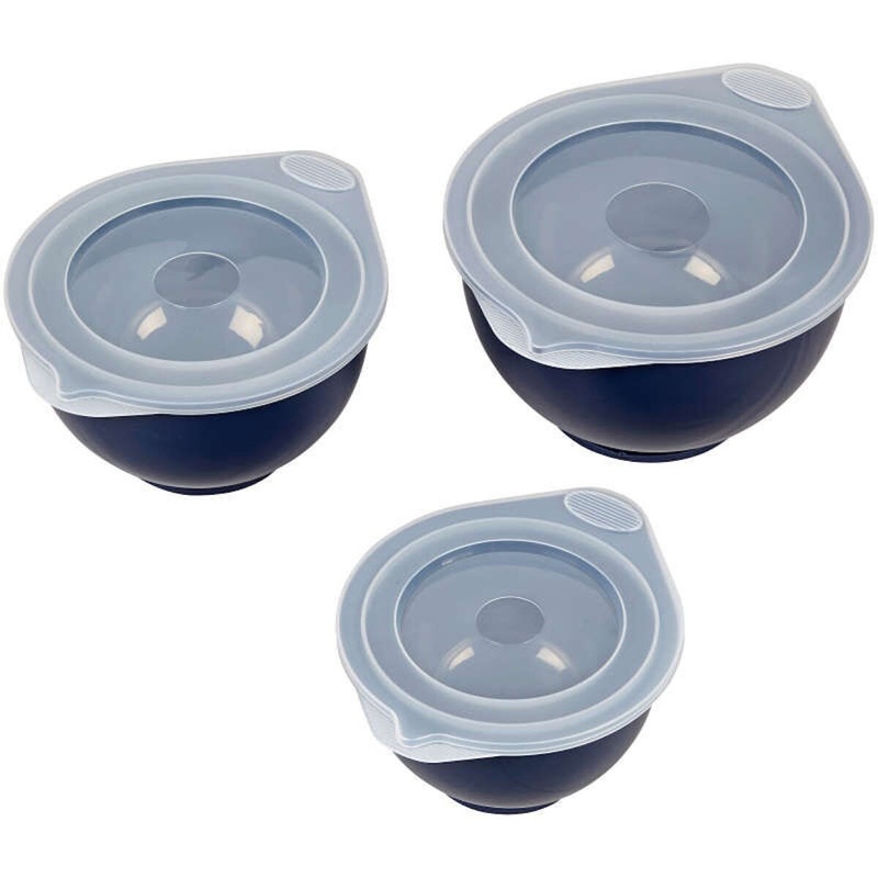 Wilton Navy Blue Covered Bowl Set - 6-Piece