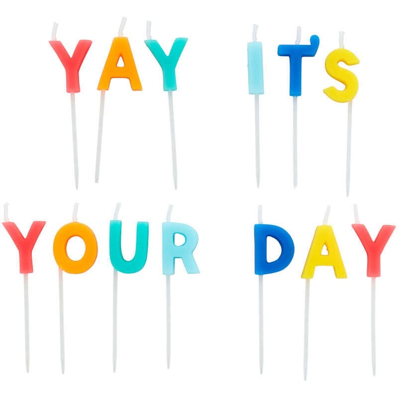 Yay It's Your Day" Candle Set - 13-Pieces
