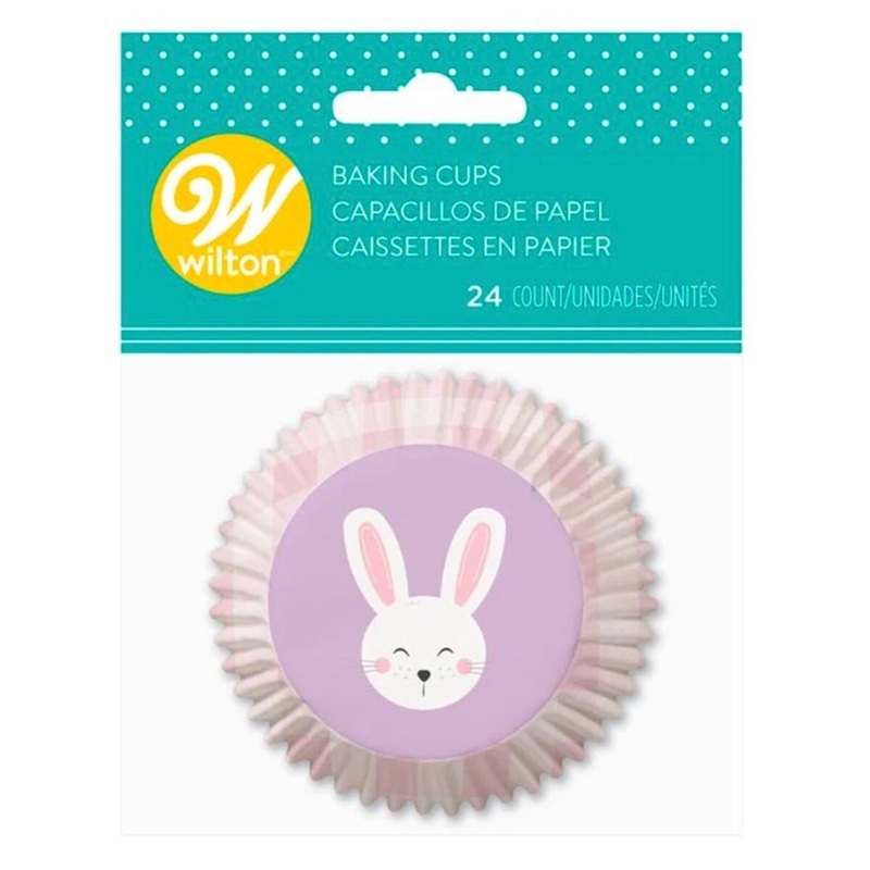 Easter Bunny Baking Cups - 24 Ct
