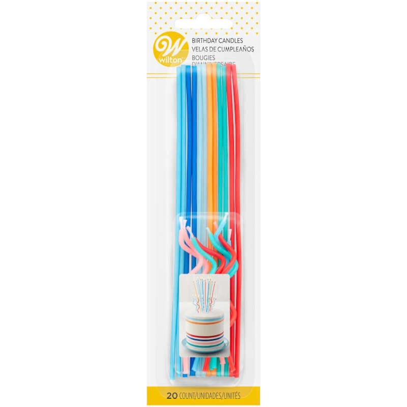 Slender Birthday Candle Set - 20-Count