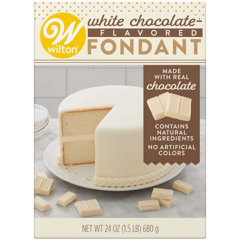 White Chocolate Flavored Fondant - 24 oz