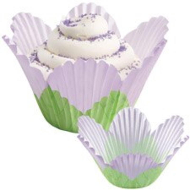 Wilton Lavender Petal Baking Cups - 24 Ct