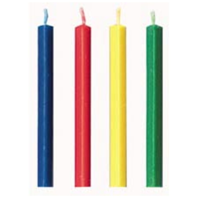 Wilton Rainbow Colors Triangle "Trick" Sparkler Candles - 9 Pk