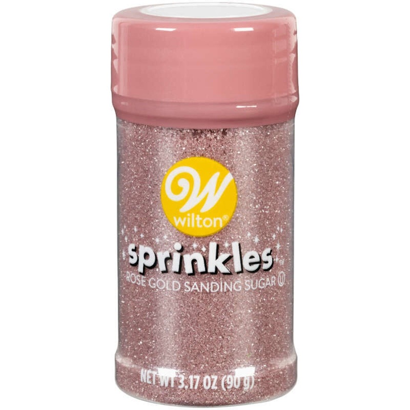 Wilton Rose Gold Colored Sugars - 3 Oz