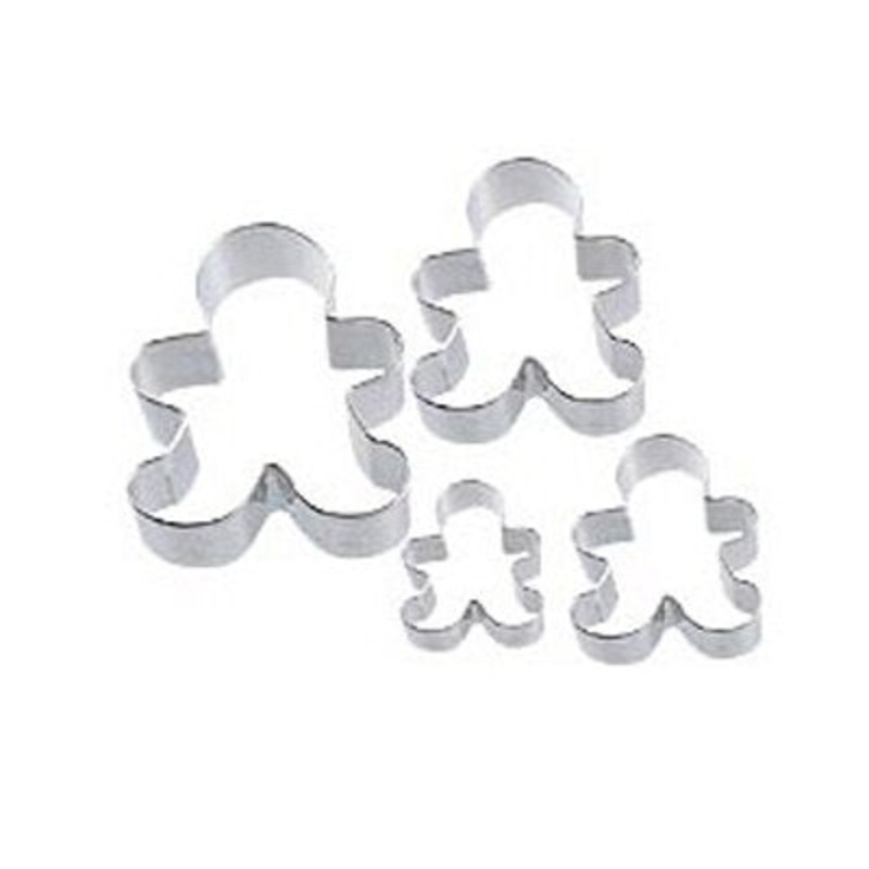 Wilton Gingerbread Boys Nesting Metal Cookie Cutter Set - 4 Pc