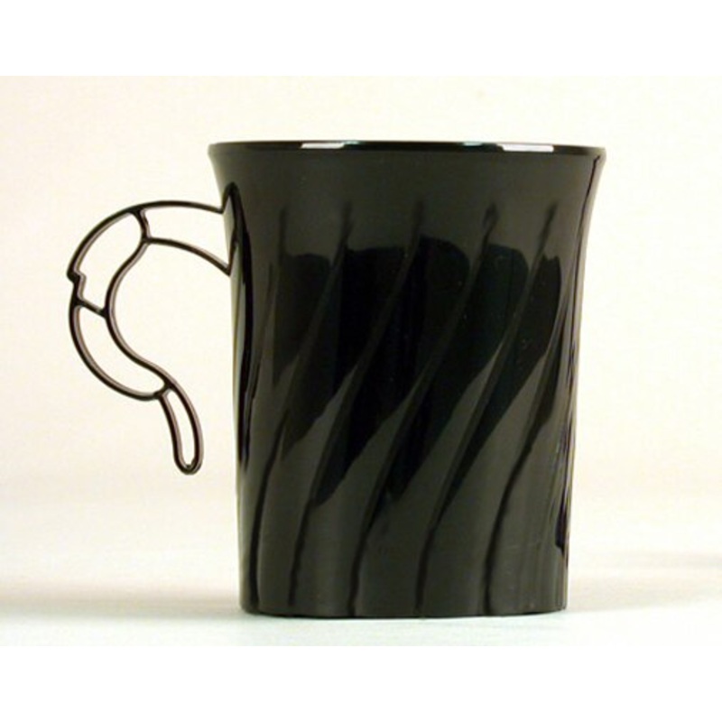 WNA Plastics Classicware 8 oz. Coffee Mug - Black