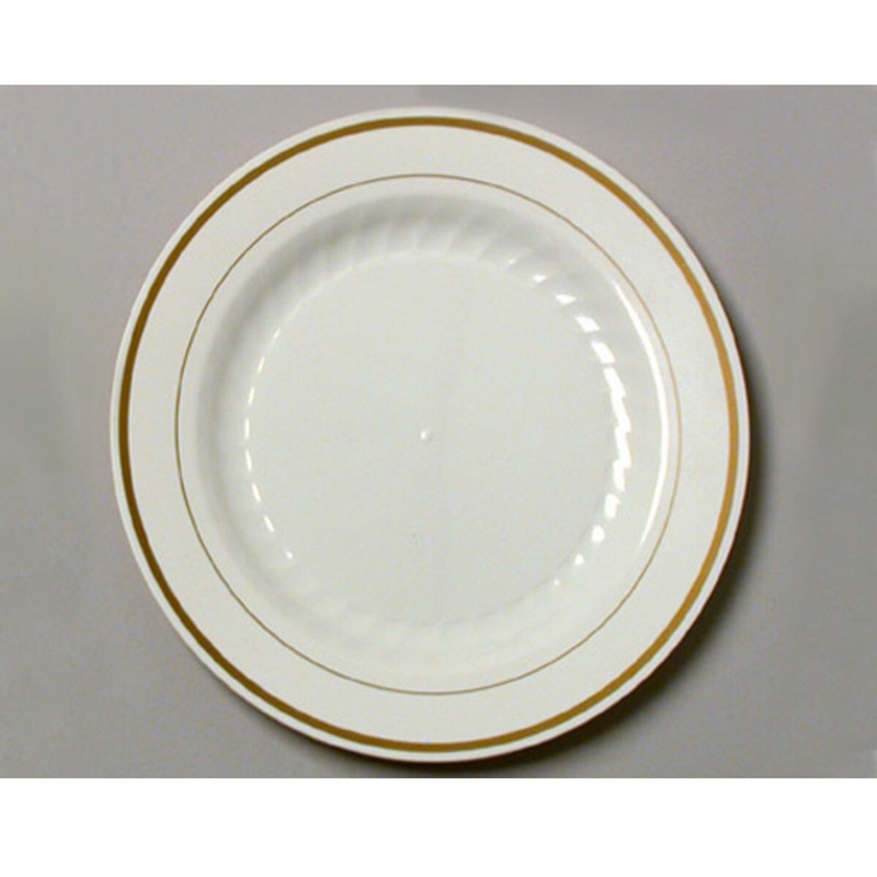WNA Plastics MasterPiece 10.25" Plate - Ivory