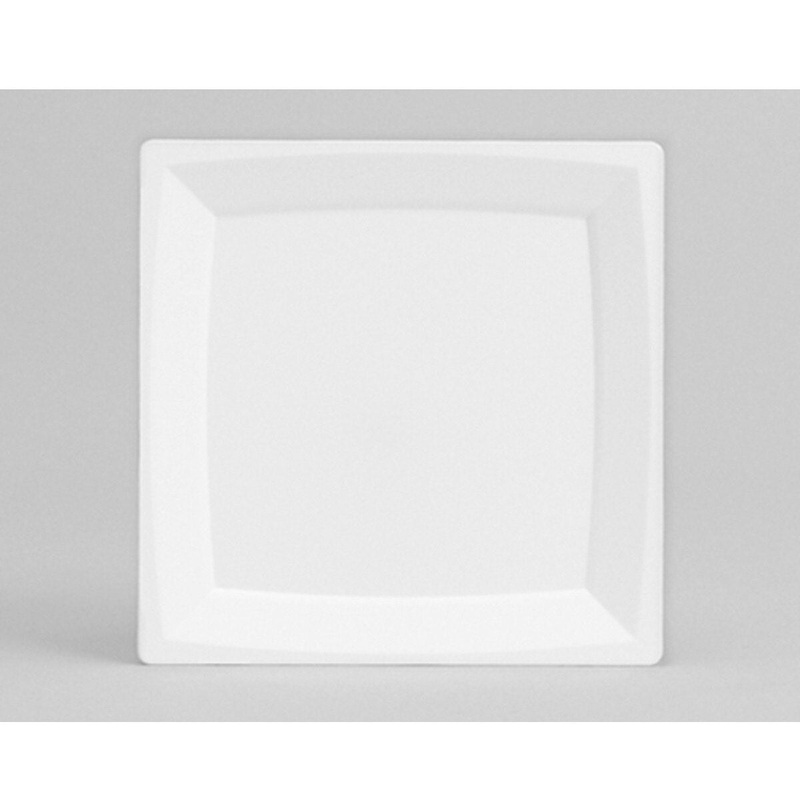 WNA Plastics Milan 6.5" Square Plate - White
