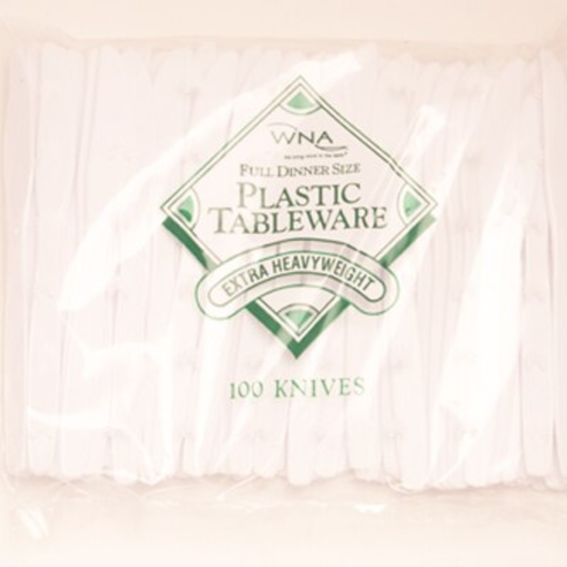 WNA Plastics Statesman Extra Heavyweight Knife - White