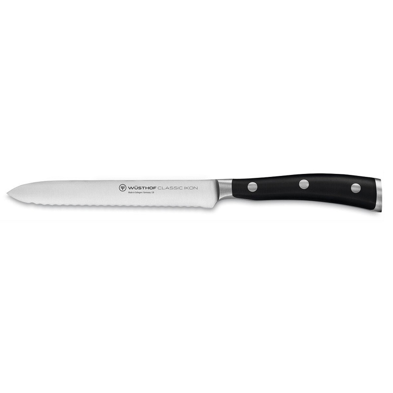 Wusthof Classic Ikon Serrated Utility Knife 5"