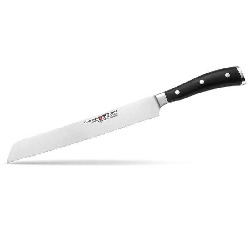 Wusthof Ikon 9" Double Serrated Bread Knife