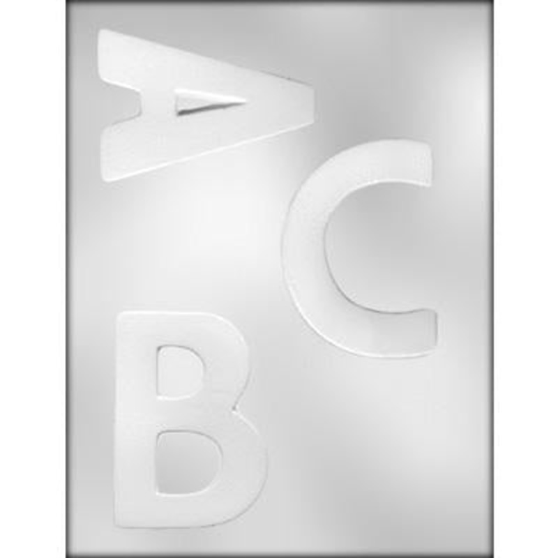 4" Letter (A,B,C) Chocolate/Candy Mold 90-14250