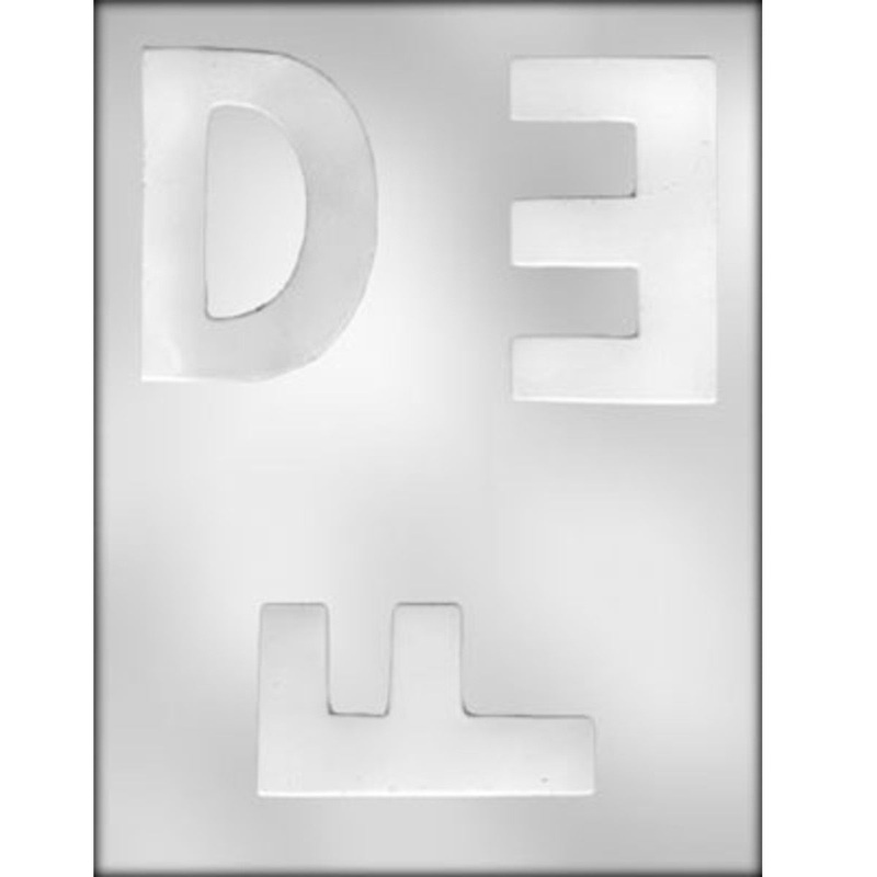 4" Letter (D,E,F) Chocolate/Candy Mold 90-14251