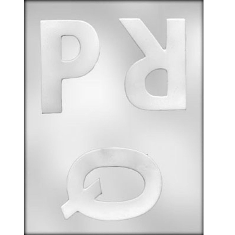4" Letter (P,Q,R) Chocolate/Candy Mold 90-14255