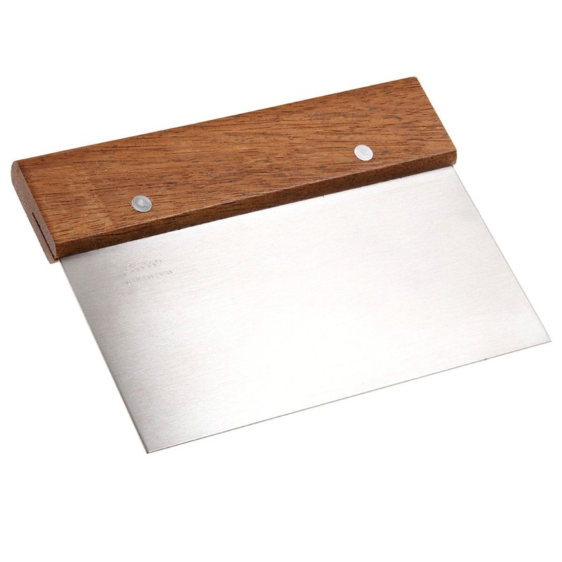 Bench Scraper  6" w/Wood Handle