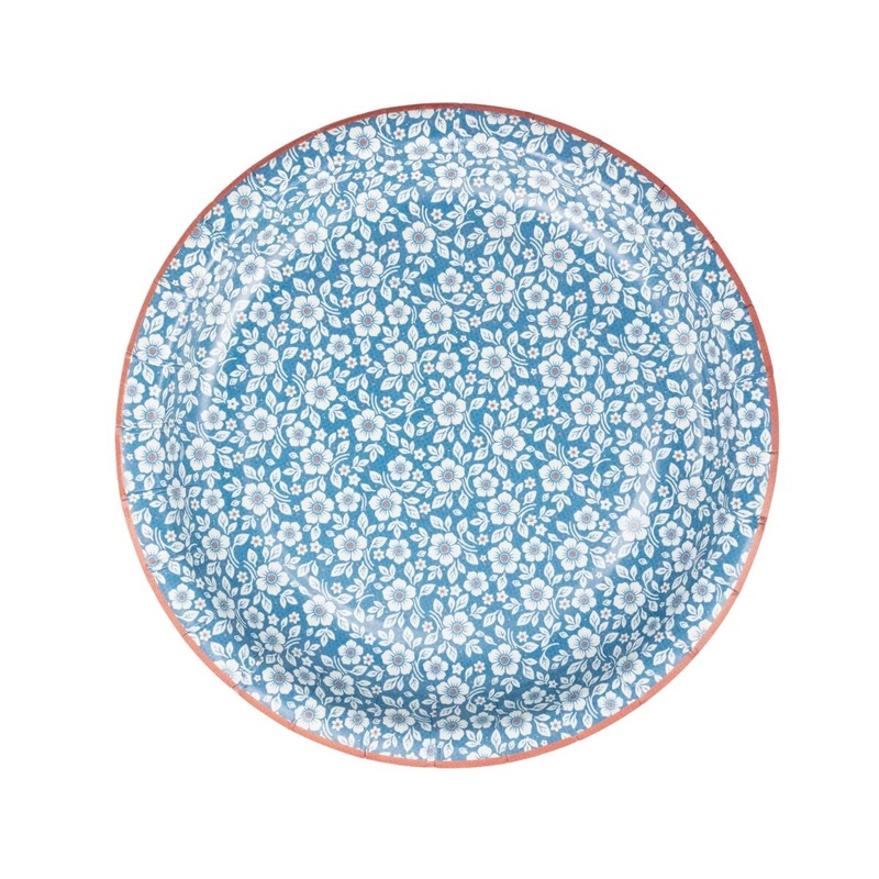 Hamptons Petite Floral Paper Plate 7"