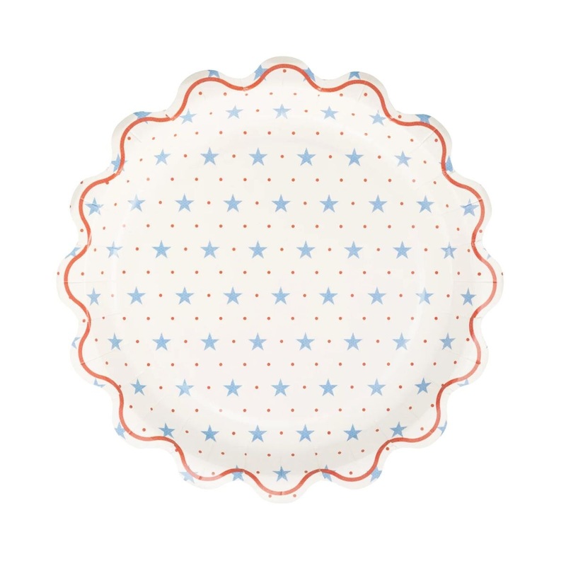 Hamptons Petite Stars Paper Plate 9"