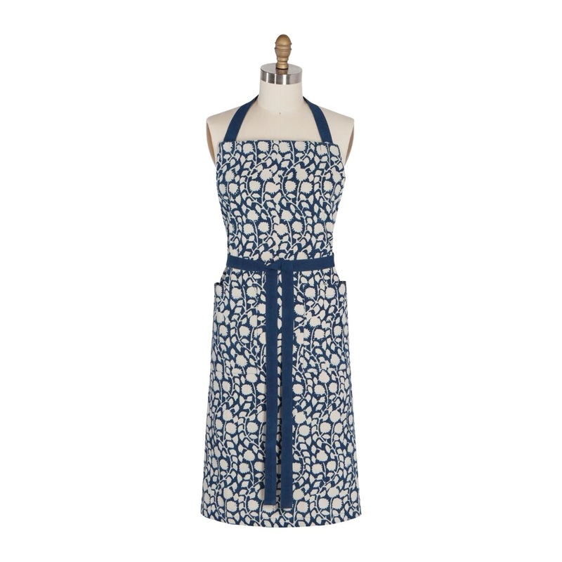 Apron Block print Vinebloom