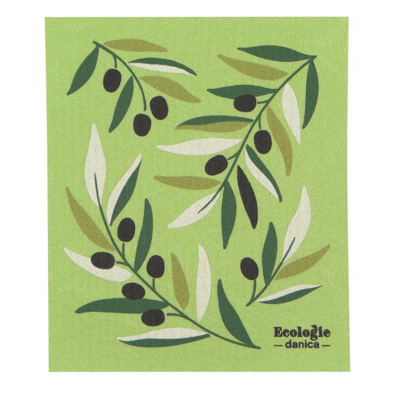 Swedish Dish Cloth - Olives