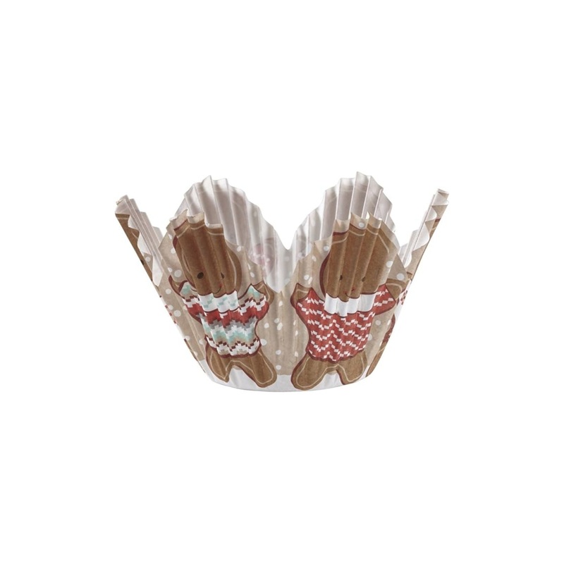 Baking Cups Petal Gingerbread Man