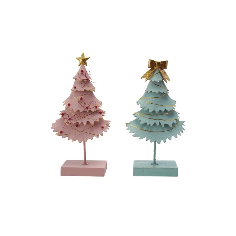 Metal Christmas Tree with Star/Bow