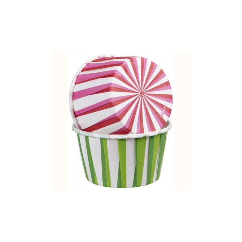 Party Cups Red And Green Stripe