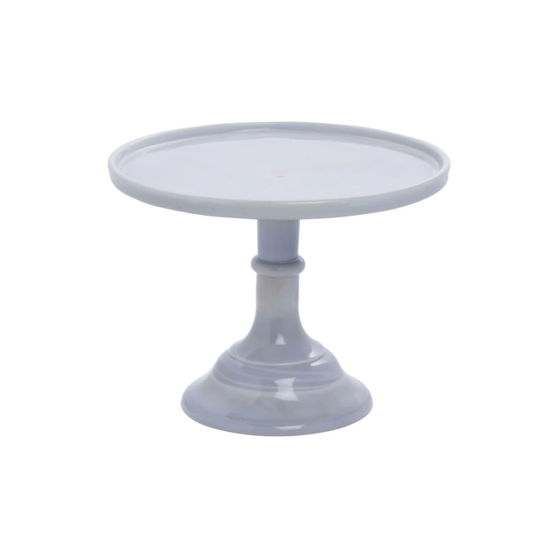 Cake Stand 9" Grey Marble