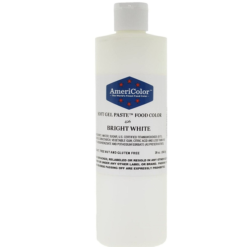 20 Oz AmeriColor Gel Paste - Bright White