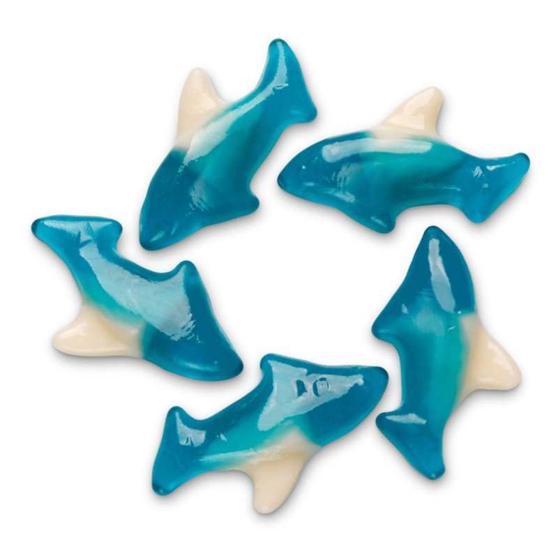 5 lb Blue Gummi Sharks