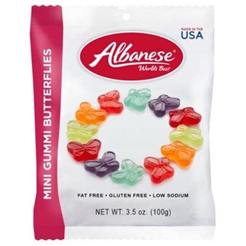Gummi Butterflies - 3.5 oz bag