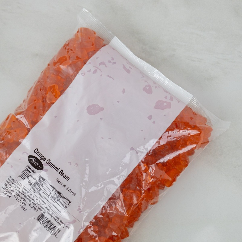 Orange Gummi Bears - 5 Lb Bag
