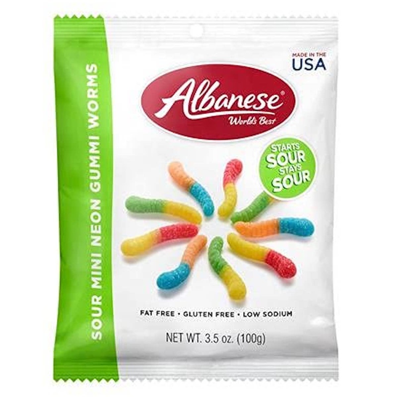 Sour Gummi Worms - 3.5 oz bag