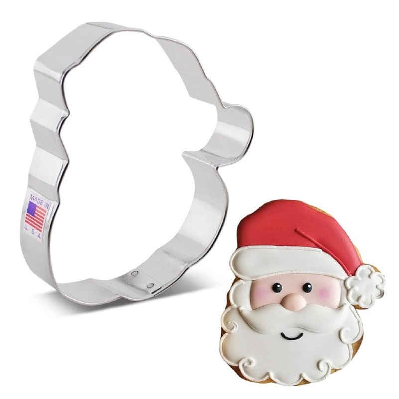 4 1/4" Santa Face Cookie Cutter