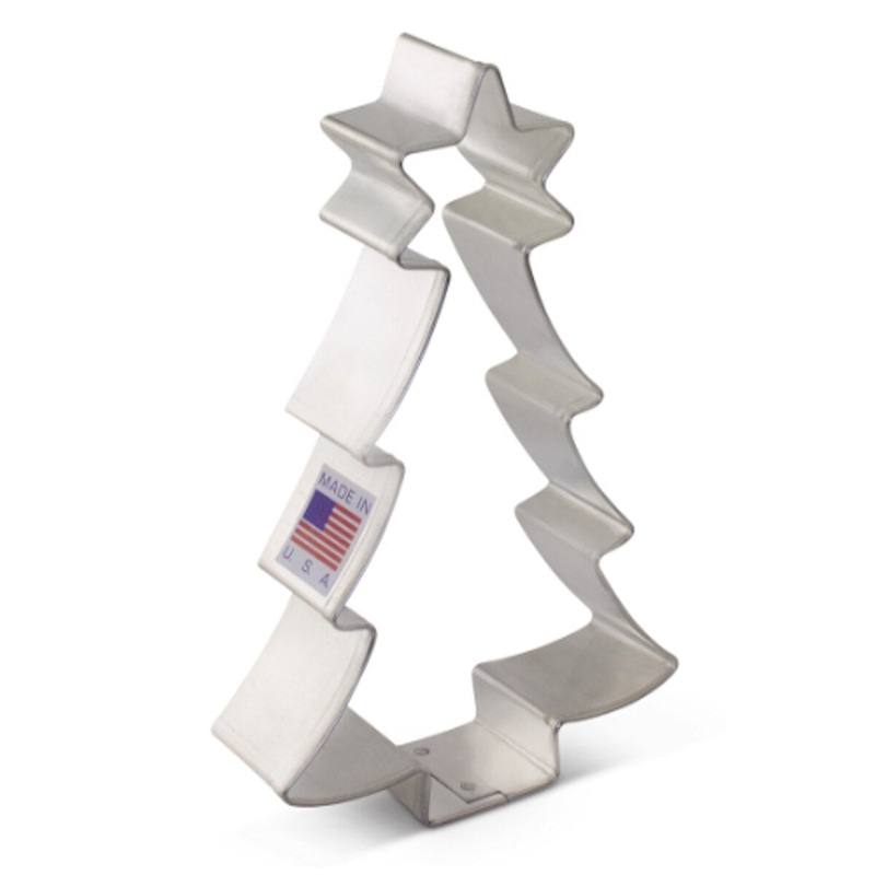 Christmas Tree w/ Star Cookie Cutter 4-1/2"