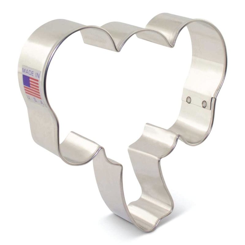 Elephant Face Cookie Cutter 3-3/4"