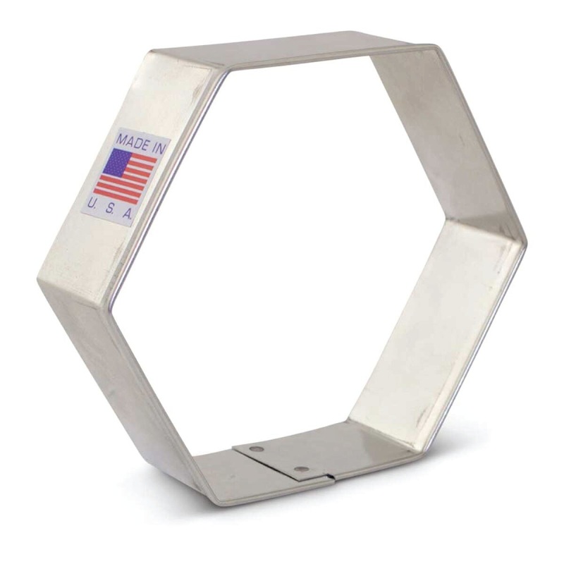 Hexagon Cookie Cutter 3"