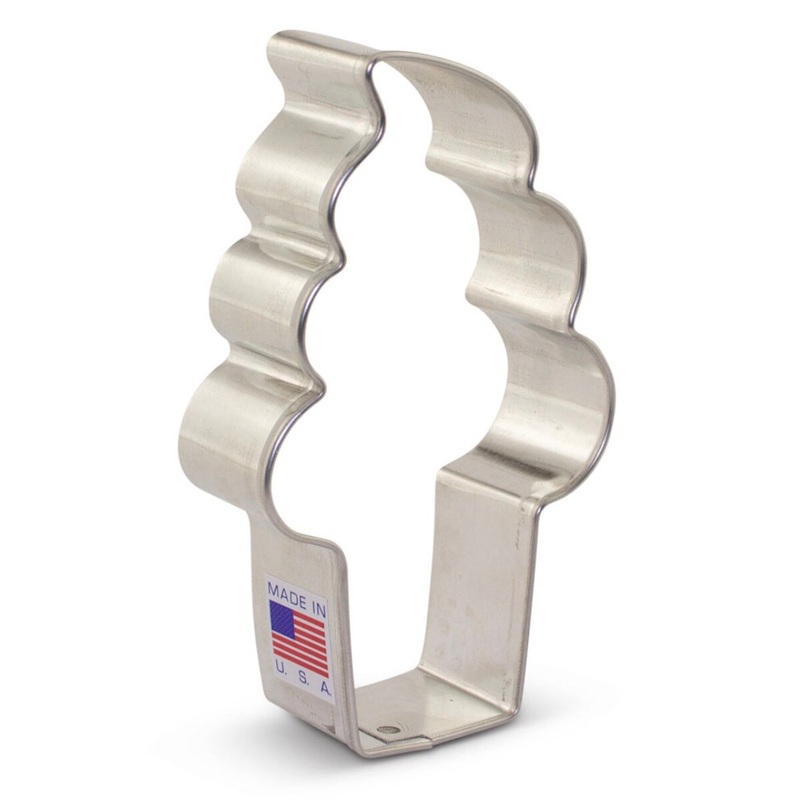 Soft Serve Ice Cream Cookie Cutter 4"