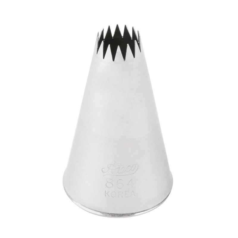 Ateco 864 French Star Cake Tip 3/8"