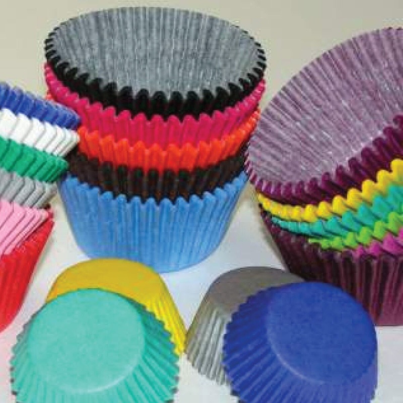 Solid Color Mini Baking Cups