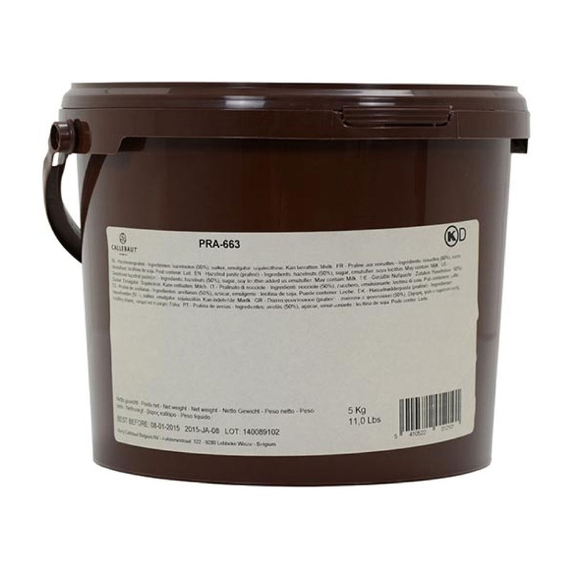 Callebaut Hazelnut Paste (Prailine) - 11 Lb. Cntr